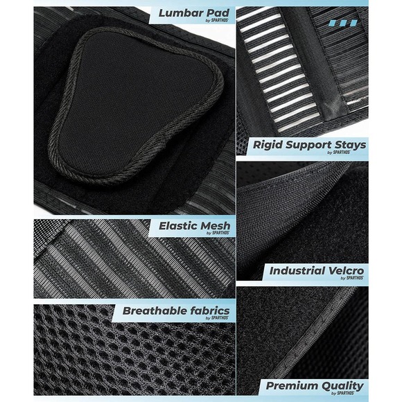 Sparthos Back Support Back Brace Belt - Picture 8 of 12